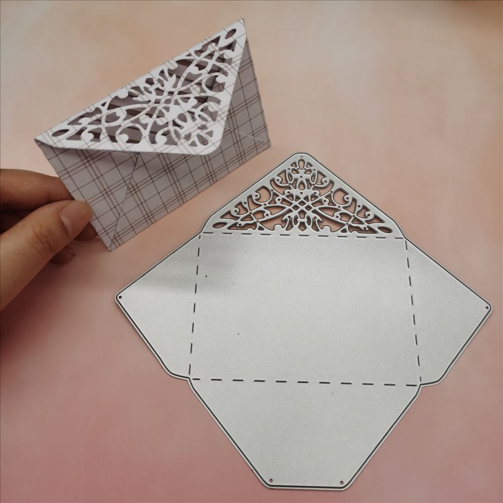 Конверт в форме приглашения, дизайн-шаблон, трафарет для резки металла для DIY, скрапбукинг, альбом, фототиснение, бумажная карта, ремесленный декор