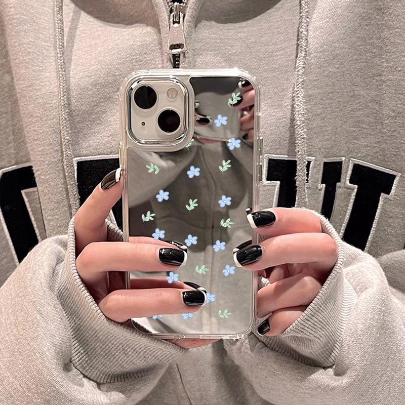 Чехлы для мобильных телефонов iPhone 11 13 XR 15 Pro Max 12 14 Pro Max Чехол iPhone 16 XS Max Зеркальный защитный чехол Зеркальный Изысканный мультяшный водонепроницаемый