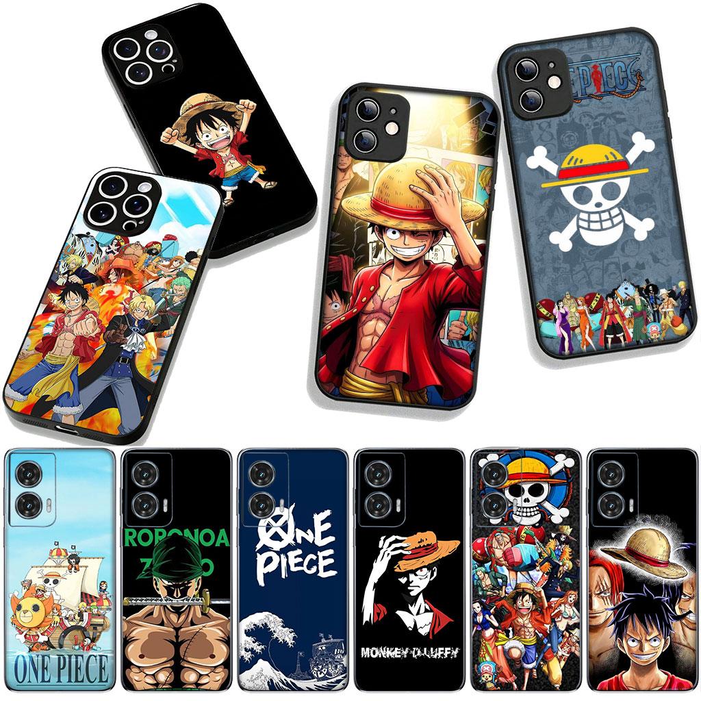 Логотип One Zoro Luffy Piece Аниме Чехол для Motorola Moto G54 G05 G24 G45 G55 G75 G85 G15 G57 G86 Power Edge 50 30 Fusion neo Pro