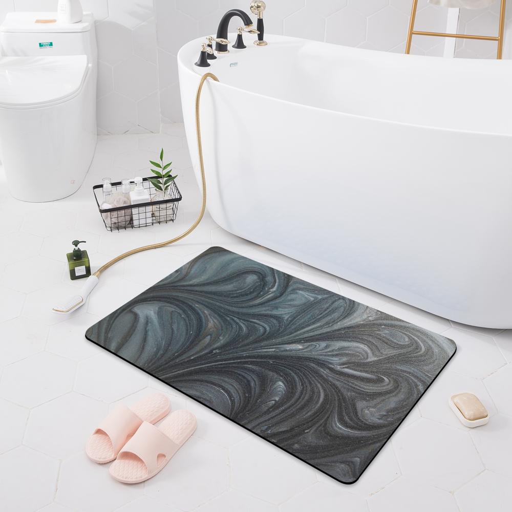 Absorbent Non-slip Mat Door Mat Bathroom Toilet Floor Shower Room Bathtub Rug Modern Kitchen Rug