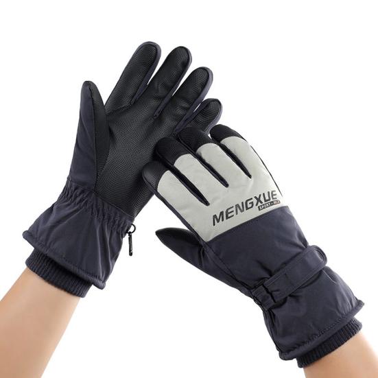 Зимние термоперчатки для мужчин и женщин, водонепроницаемые ветрозащитные перчатки для сенсорных экранов, теплые флисовые перчатки
