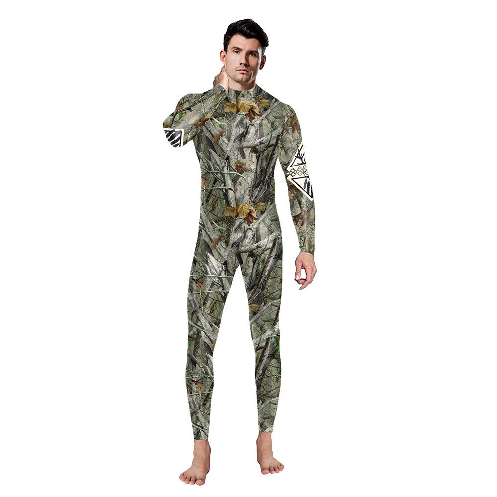 New Outdoor D Branch Digital Printing Adult Cosplay Men's and Women's Same Jumpsuit