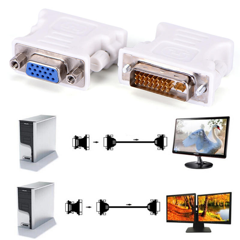 Высококачественный HD-дисплей Преобразователь-адаптер DVI на VGA Революция VGA Female