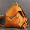 Johnature Ретро первый слой коровьей кожи рюкзак дизайнерская роскошная женская дорожная сумка большой вместимости модный женский рюкзак