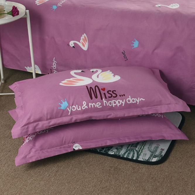 Приятные для кожи наволочки с начесом Пара высококачественных больших одинарных двойных наволочек высокой плотности