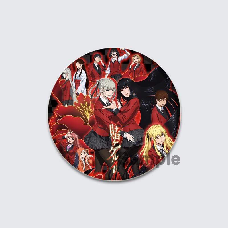 32/44/58 мм аниме Kakegurui Брошь ручной работы булавка мультяшная фигурка Юмэко Джабами значок мультяшный косплей значок для рюкзака Декор ювелирные изделия подарки
