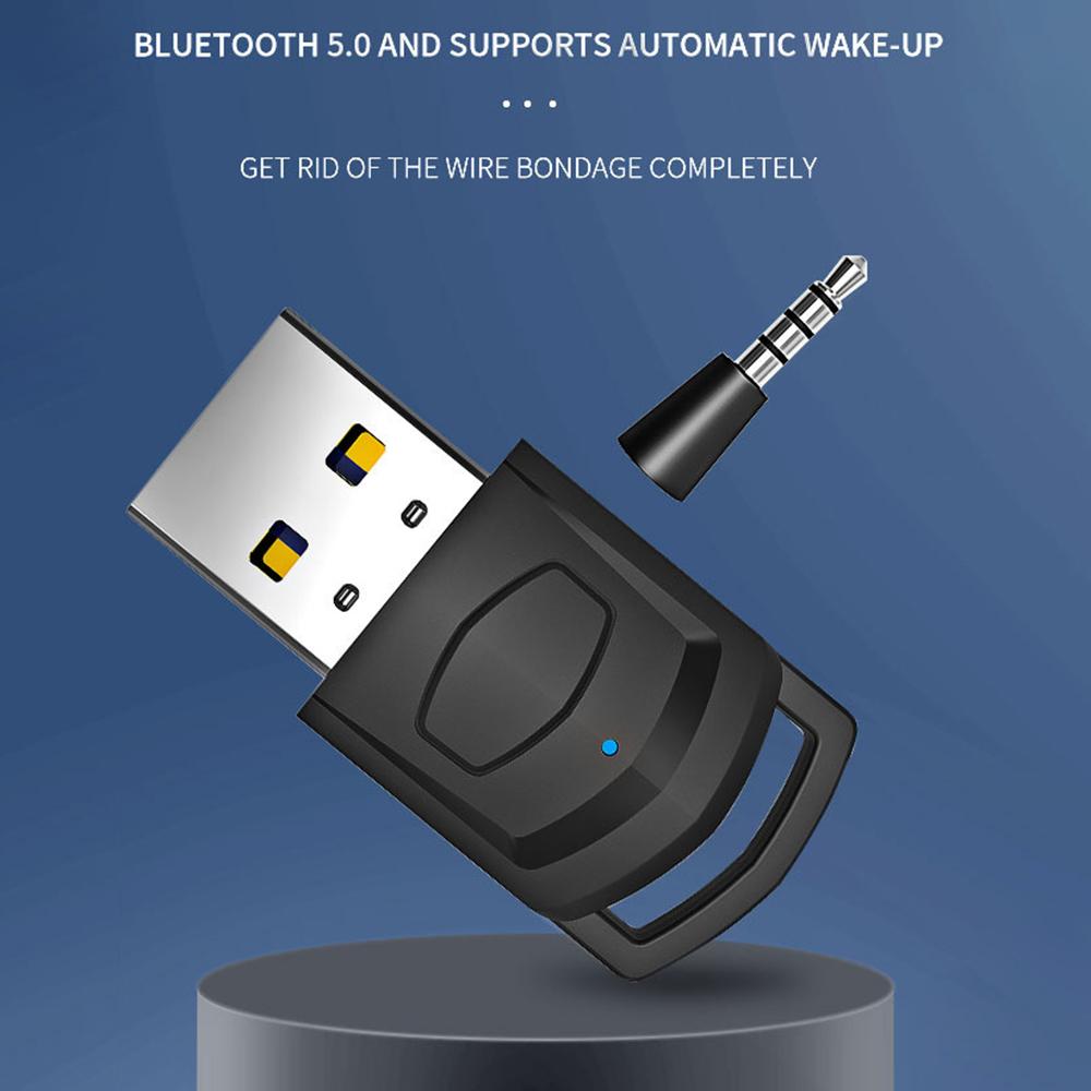 HONSON HS-PS5101 For Sony PS5/PS4/PC to Headphone Bluetooth-compatible USB 3.5mm Audio Transmitter Wireless Receiver