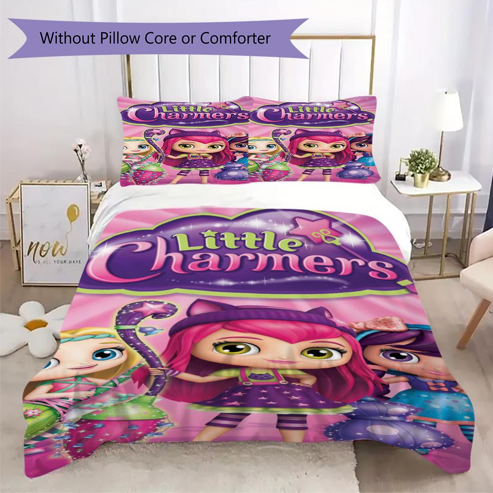 Sparkly girl style Pattern Bedding,Quilt Set Quilt Cover Pillowcase Home Birthday Gift (1*duvet cover+2*pillowcase,without core)XSJT0917461