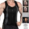 Мужской жилет для похудения в тренажерном зале и фитнесе, компрессионная рубашка для тела, формирователь мышц, майка, корректирующее белье для пота