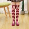 3D Cartoon Pure Cotton Mid-Calf & Knee-High Socks for Girls - Cute Spring/Autumn Wear