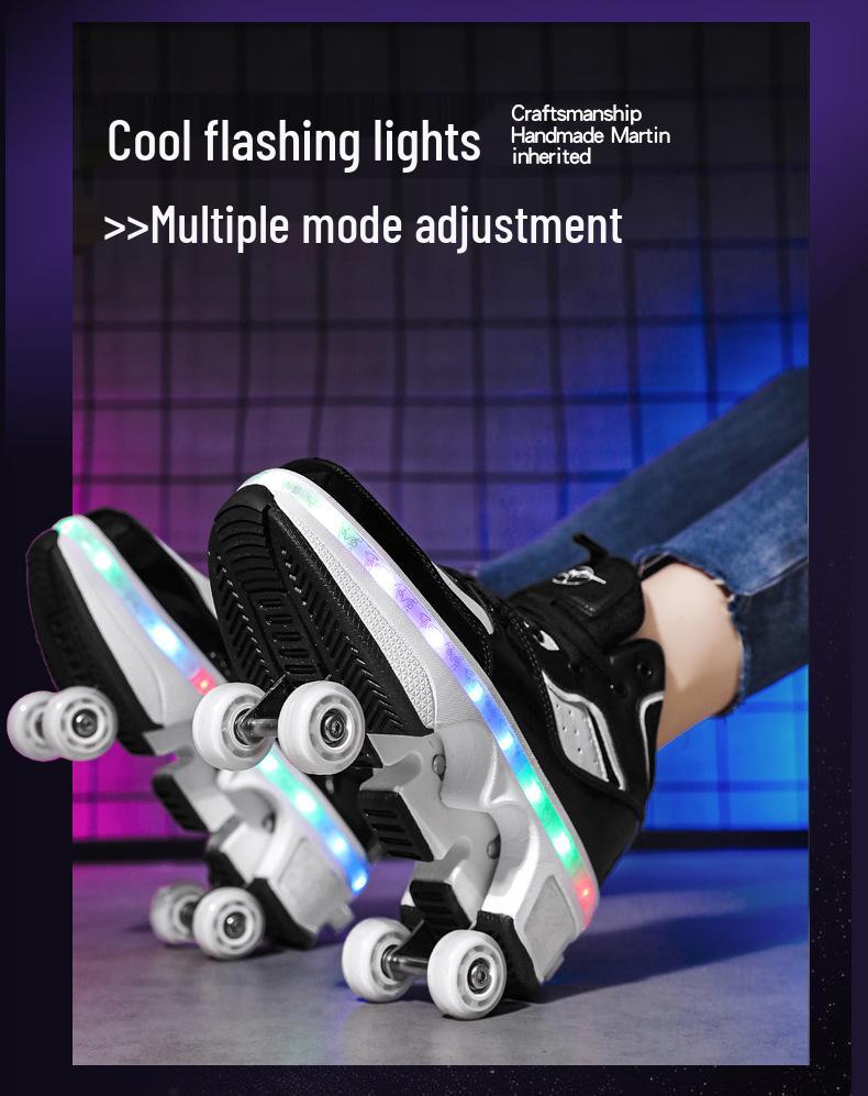 Zhang Guowei Style Adult & Kids 4-Wheel Roller Skates: Walkable & Skatable