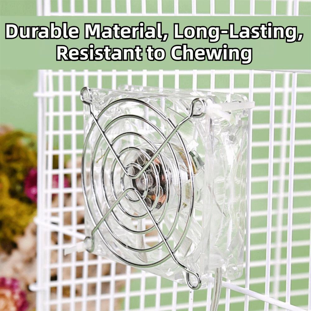 Low Noise Pet Cage Cooling Fan Lightweight Mini Cooling Fan Hamster Cooling Fan Summer Season