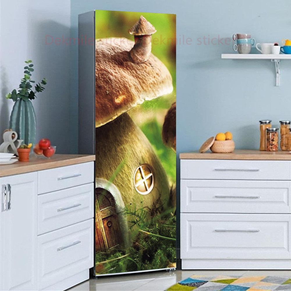 39 стилей на выбор, цветы, пейзаж, наклейка на холодильник, пилинг-палка, водонепроницаемая двойная дверь, морозильная камера, декор для шкафа, художественная роспись