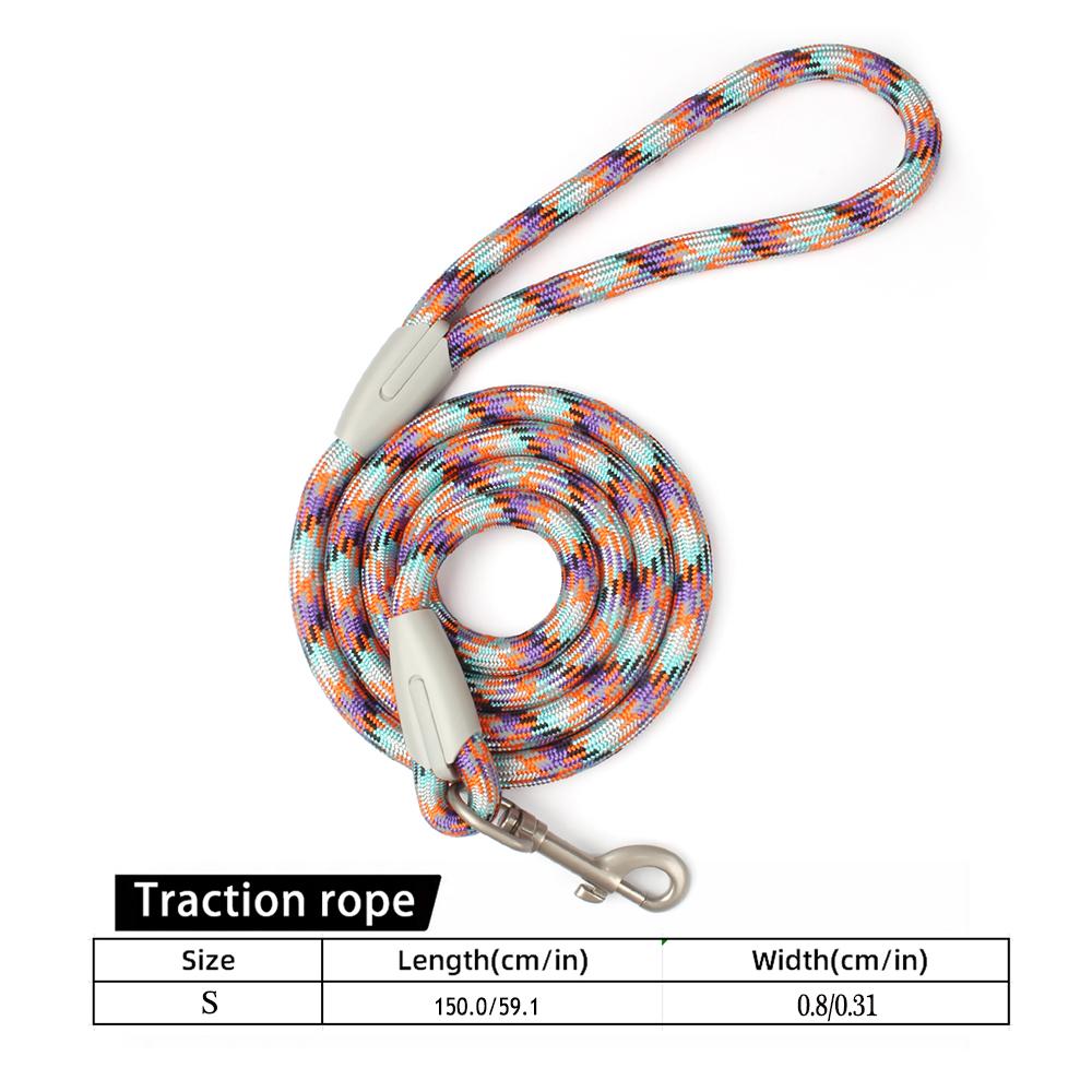 Классический ошейник и поводки для собак, 2 в 1, черная сетчатая веревка P, нейлоновый поводок, регулируемый нескользящий ремень, шлейка для тренировочной собаки, поводок