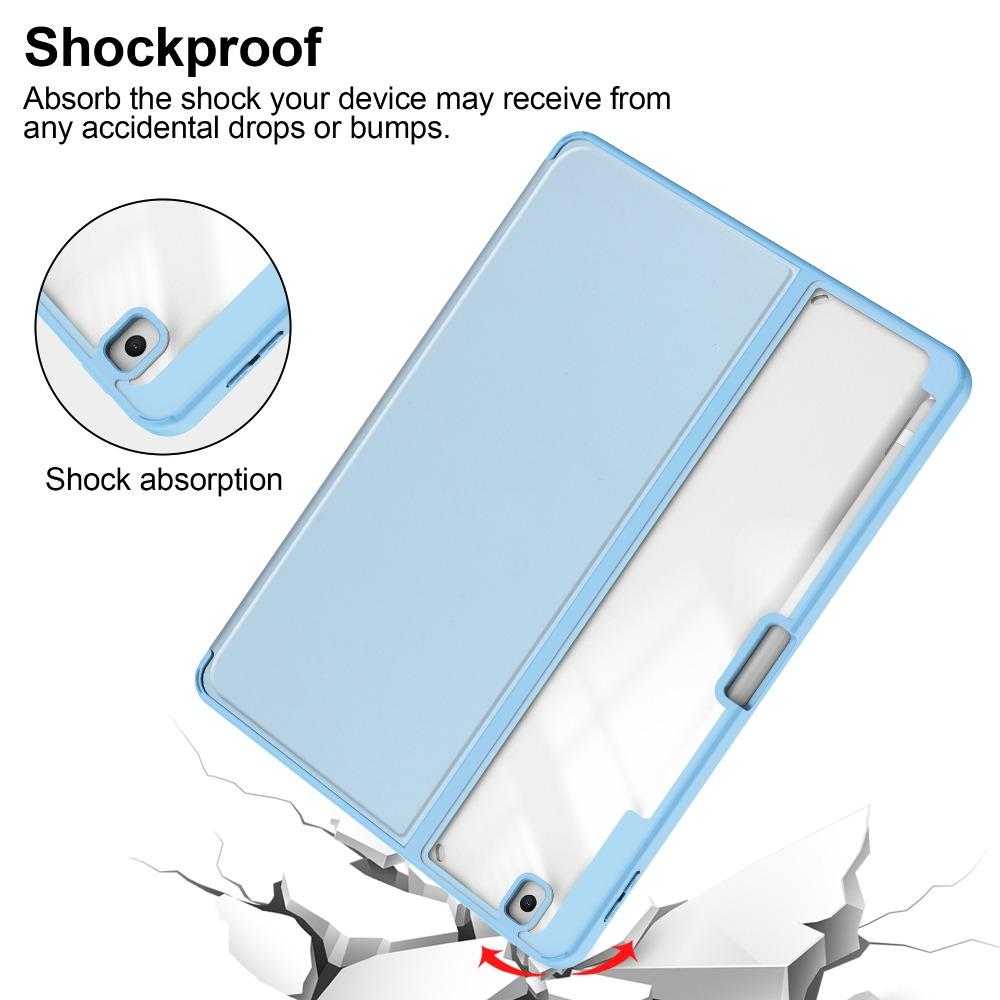 Для iPad 10.2 Защитный чехол Прозрачная обложка-подставка со слотом для карандаша для iPad 7 8 9 Складная книжка-чехол