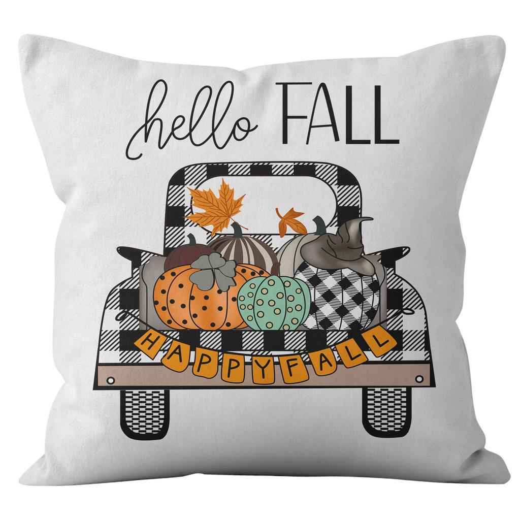Новая наволочка на подушку с тыквой и гномом на День благодарения, домашняя наволочка для подушки
