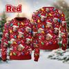 European & American 3D Christmas Avatar Round Neck Long Sleeve Hoodie for Men