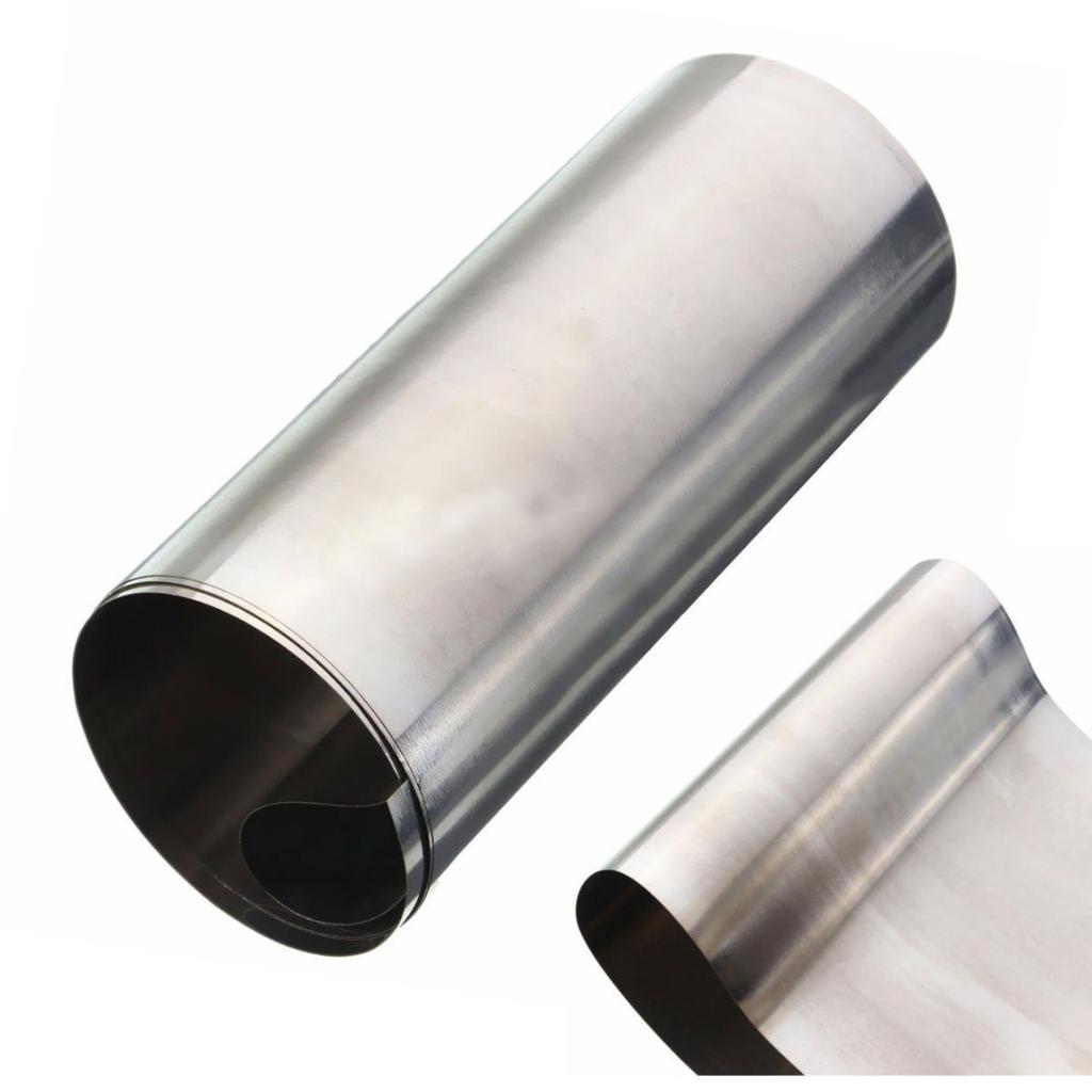 YH  1pc Silver 304 Stainless Steel Fine Plate Sheet Foil 0.1mm X100mm X 1000mm