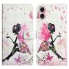 For iPhone 16 Plus Case Stand Card Holder Leather Phone Cover 3D Creative Pattern Design