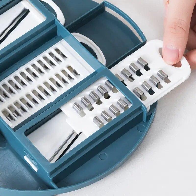 Kitchen Multi-functional Nine-in-one Vegetable Cutter 12-piece Grater Potato Radish Shredder Vegetable Cutter Salad Utensils