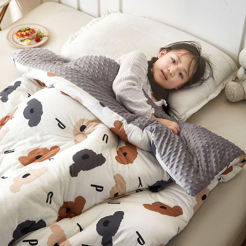 Новинка 2023 года, вязаное хлопковое детское одеяло класса A для матери и ребенка, одеяло для детского сада, обеденного перерыва, одеяло для домашнего общежития