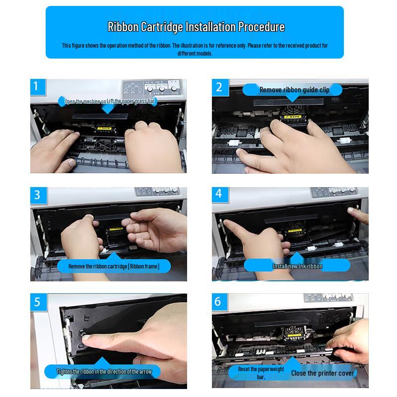 ERC-09B Black Printer Ribbon Cartridges (10-Pack)