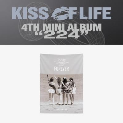 Предзаказ KISS OF LIFE 4-й мини-альбом POP-UP Store MD Шифоновый тканевый постер