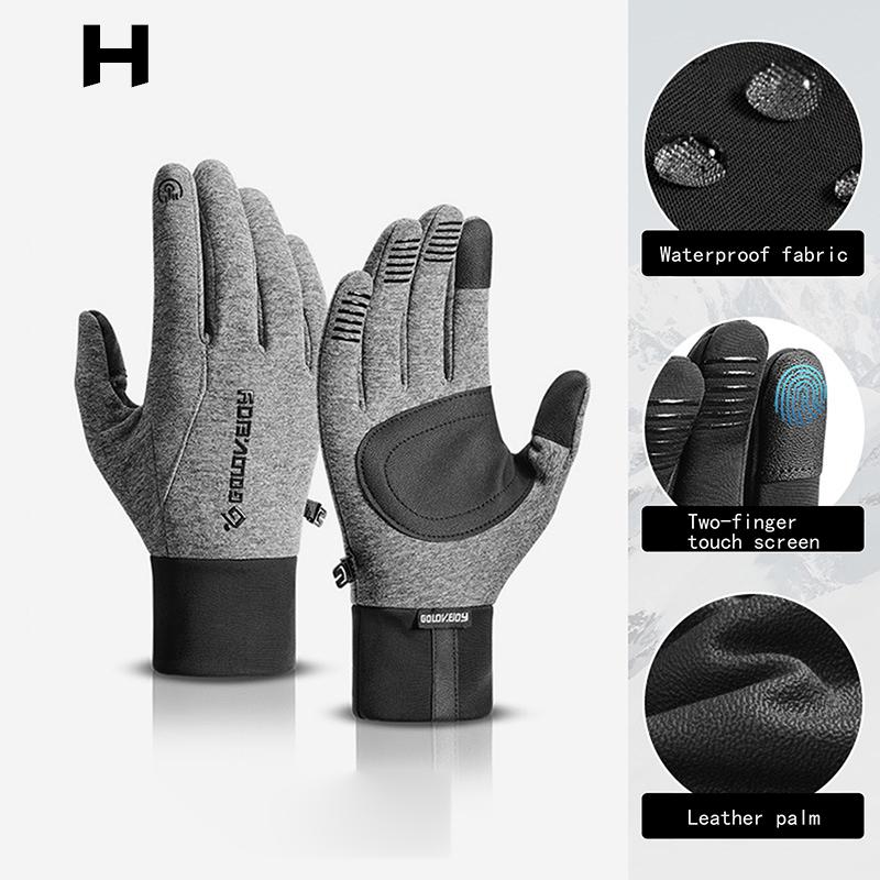 Сенсорный экран мужские велосипедные перчатки водонепроницаемые зимние велосипедные перчатки ветрозащитные для езды на открытом воздухе мотоциклетные лыжные велосипедные теплые перчатки