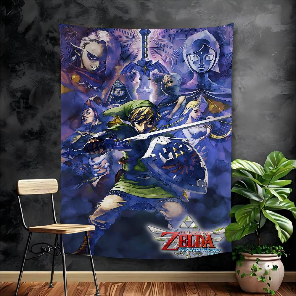 Legend Video Game Zeldas Link Printed Large Wall Tapestry Cheap Hippie Wall Hanging Bohemian Wall Tapestries Mandala Home Decor