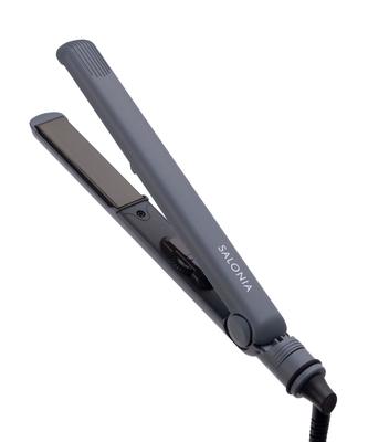 SALONIA Straight Iron Утюжок для волос 24 мм с термостойким чехлом Доступно Overseas Серый SL-004SGR