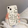 Мультяшная бабочка котенок силиконовый защитный чехол для IPhone 13 12 15 11 16 14 17 Pro Max IPhone 16 15 14 Plus прозрачный чехол