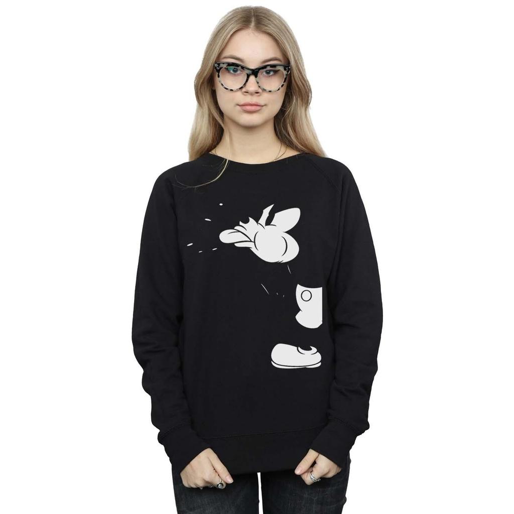 Disney Womens/Ladies Mickey Mouse Cut Sweatshirt