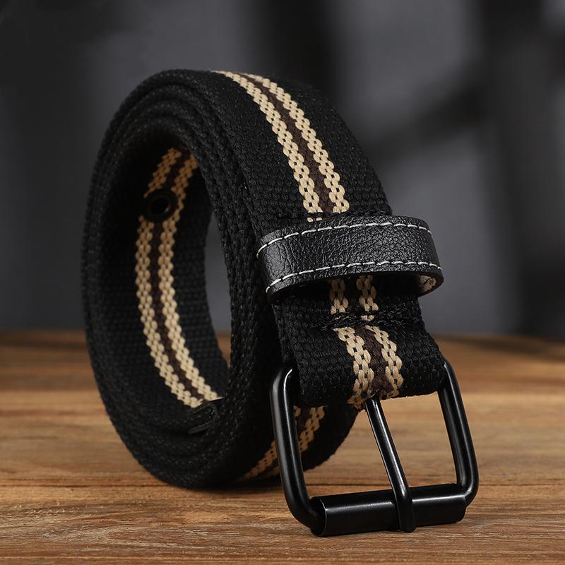 Extended Canvas Belt Suitable for Men's and Women's Casual Workwear Vintage Belts and Jeans Belts