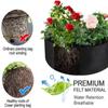 10/30/40/50/100 Gallons Fabric Garden Raised Bed Round Planting Container Grow Bags Fabric Planter Pot For Plants Nursery Pot