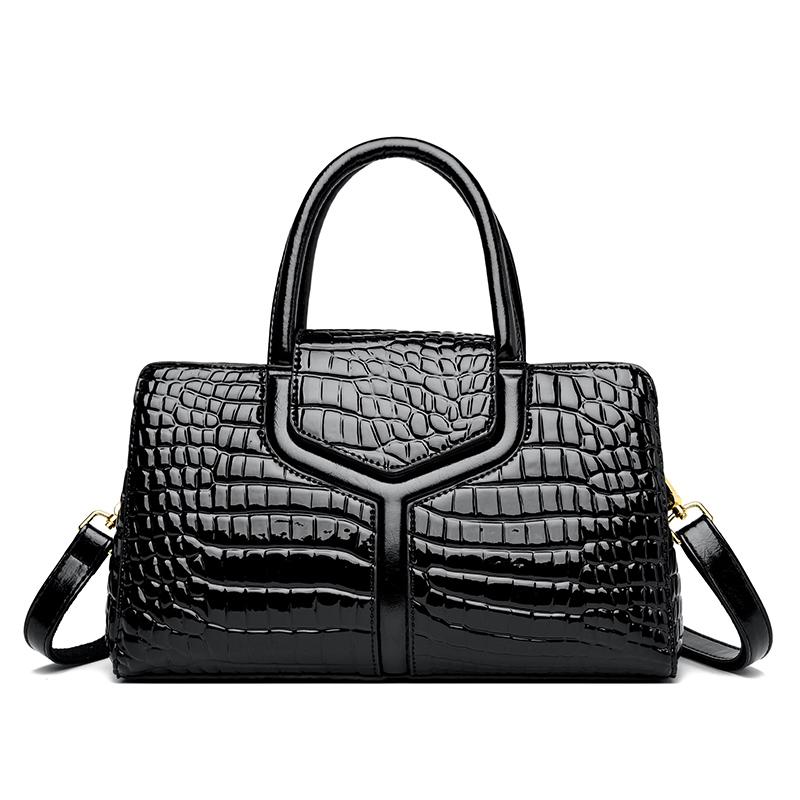 Fashion Crocodile Pattern Women Luxury PU Leather Handbag Female Design Shoulder Messenger Bag Large capacity Casual Ladies Tote