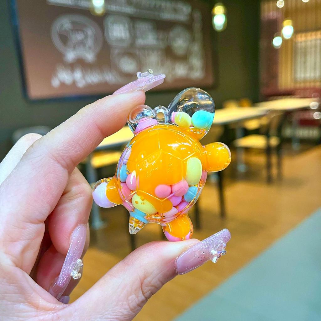 Diy Creative Table Toy Gift with Luminous Sand, Dazzling and Sparkling Turtle Ornaments