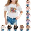 Toddler Girl Boy T-Shirts Kids Top Boys And Girls Printed Short Sleeved T-shirt