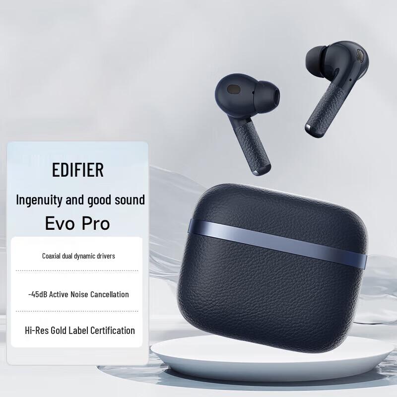 Edifier Evo Pro True Wireless Active Noise Cancelling Earbuds