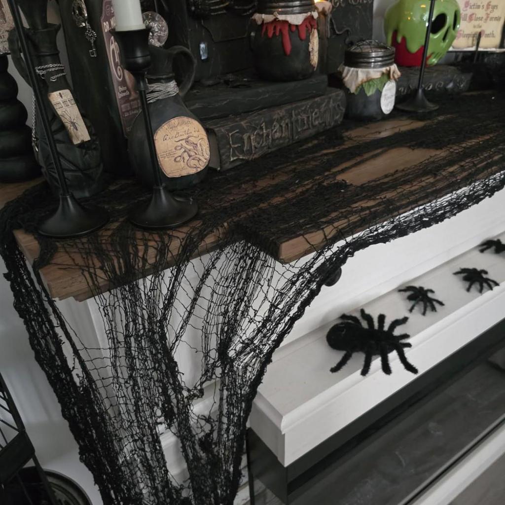 Cross-Border Bloody Ripped Gauze: Halloween DIY Journal Decoration