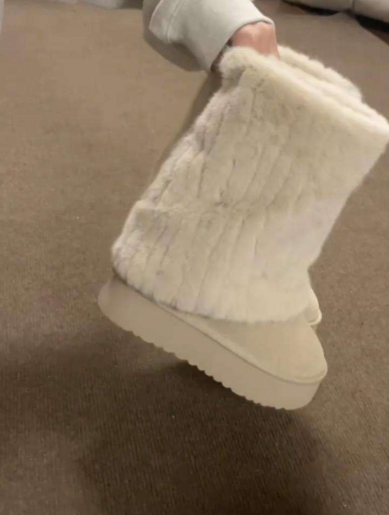 Зимние женские ботинки на платформе, сохраняющие тепло, ботинки длиной до середины голени, женские, на шнуровке, удобные, качественные, водонепроницаемые, Zapatos Mujer