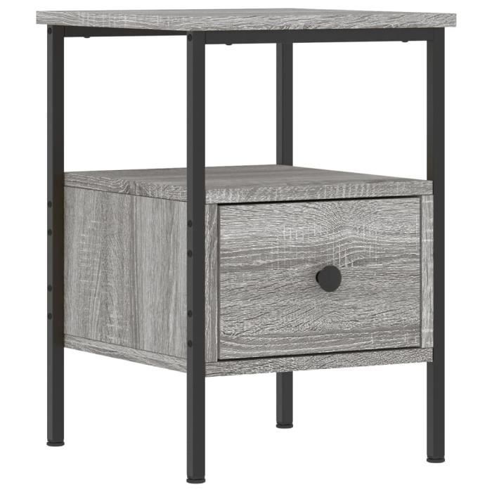 VidaXL Bedside Tables 2 Pcs Sonoma Grey 34x36x50cm Engineered Wood 826050