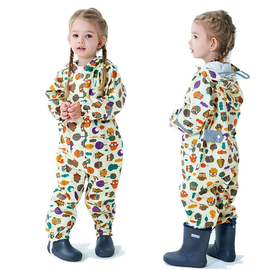 Детская куртка унисекс с капюшоном, ветрозащитный и водонепроницаемый плащ для девочек и мальчиков, маска