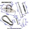 5mm Stainless Steel Square Sunshade Canopy Accessories Set