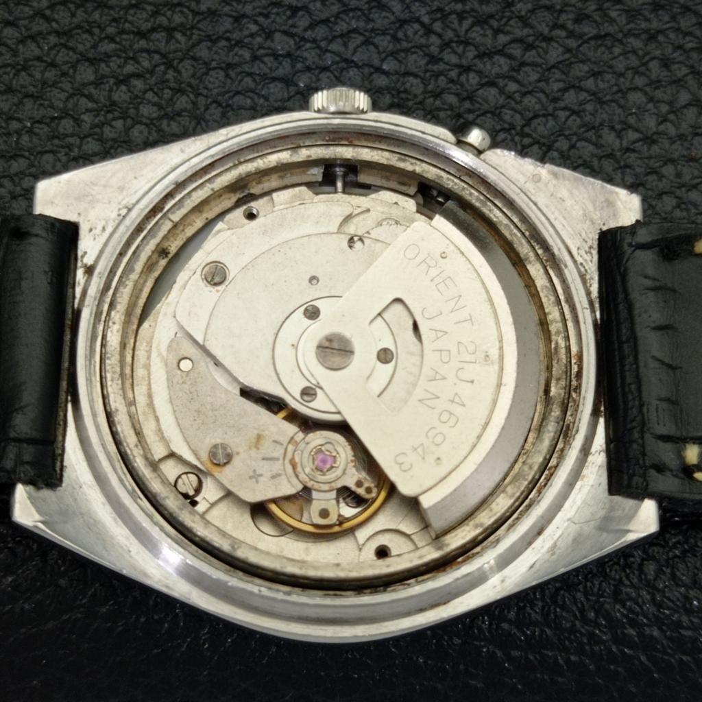Б/У ORIENT AUTOMATIC JAPAN 46943 МУЖСКИЕ ЧАСЫ DAY&DATE ЧЕРНОГО ЦИФЕРБЛАТА A432322-2 R111-a432322