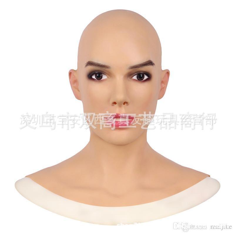 Old Man William Headgear, Old Lady Headgear, Wig, Elderly Mask, Halloween Imitation Human Latex Mask