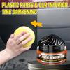 Car Plastic Repair Wax, Durability Can Last 2-3 Years, Repairs Scratches and Enhances Tire Gloss, Maintenance for Black Interior