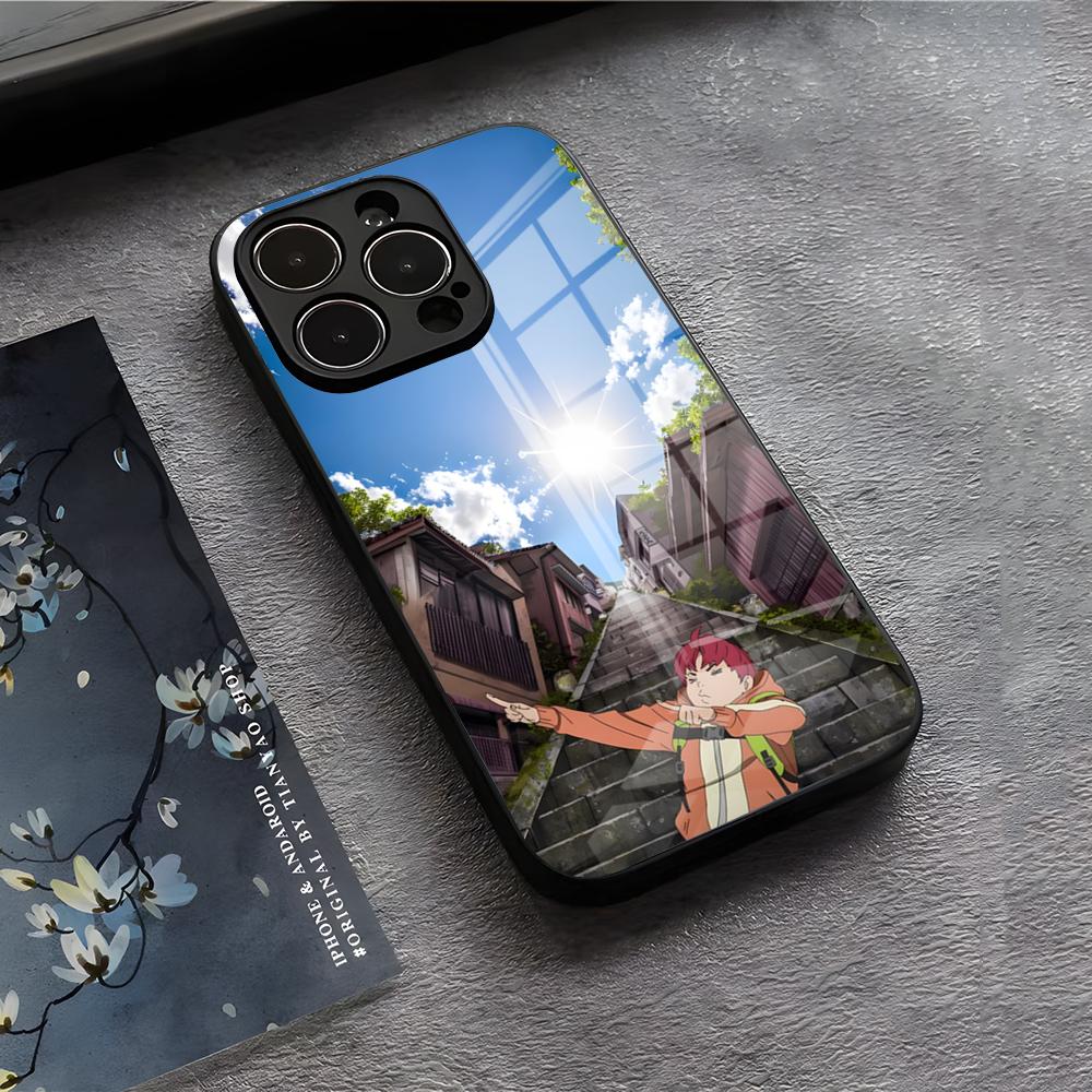 Чехол для телефона D-Dan D-Da Daa Для IPhone 17 Air 16 E Pro Max 15 14 13 Mini 12 Pro 11 Max Plus Черная Стеклянная Крышка