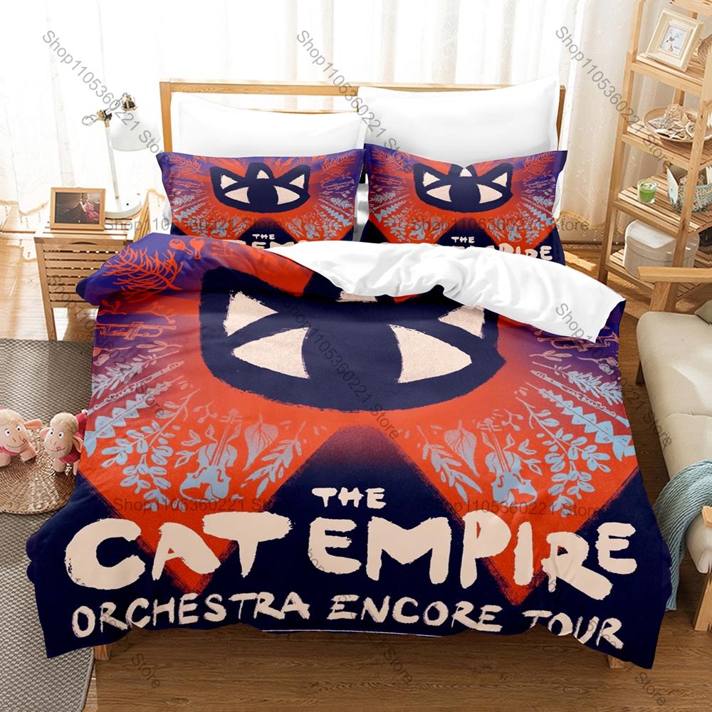 Мягкое Микрофибровое Постельное Белье Музыкальной Группы The Cat Empire 1 Пододеяльник + 2 Наволочки На Молнии Все Сезонное Постельное Белье