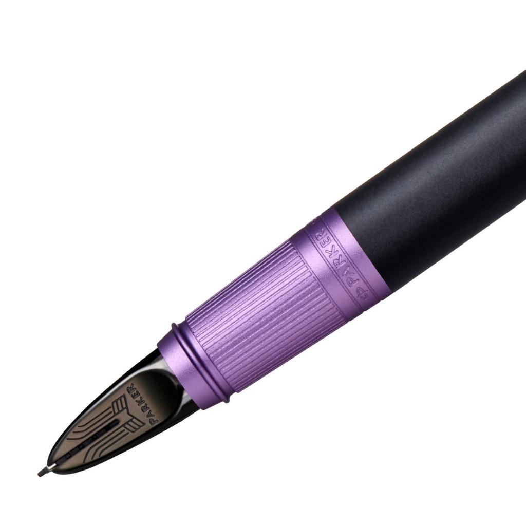 PARKER Набор ручек Ingenuity Slim Глубокий черный Зеленый и Глубокий черный Фиолетовый Parker 5th F Тонкий Оригинальный импортный (2 ручки) (2172202) (2172203). Перо. товар.
