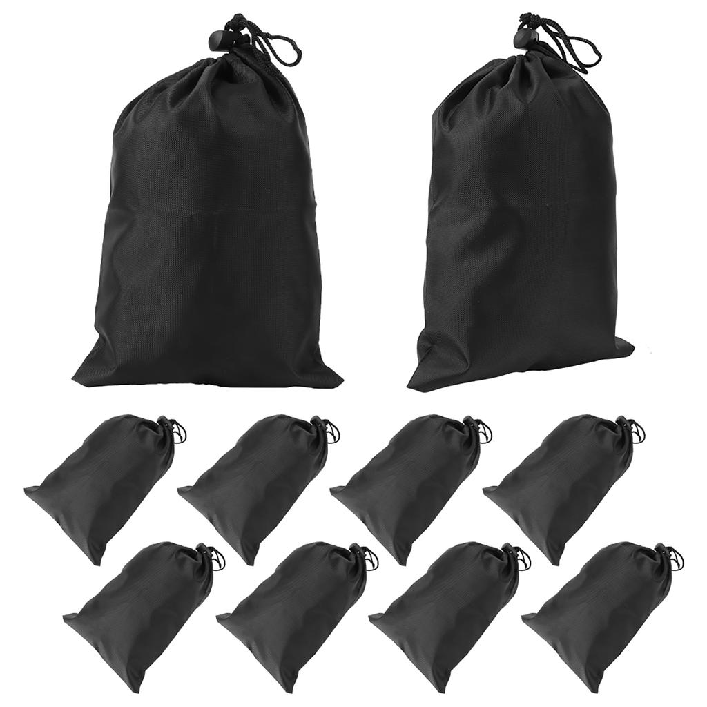 Черная сумка-мешок на шнурке Полиэстеровый мешочек на шнурке Водонепроницаемая сумка для хранения скакалки